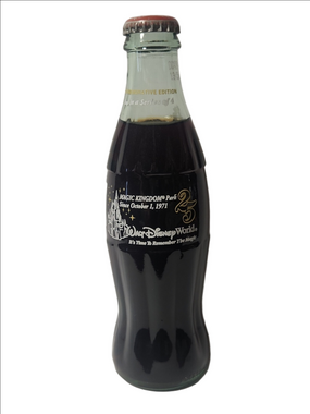Vintage Coca-Cola 1971 Disney World 25th Anniversary Commemorative Bottle